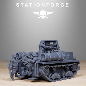 GrimGuard Tankette | Station Forge 16k Resin Miniatures | 28mm 32mm Tabletop Wargaming | Unpainted image 5
