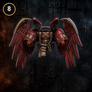 Senhores Carmesins - Mochilas a Jato Aladas #2 - Resina 16k - GreyTide Studio - Sangue / Guerreiros Espaciais / Peças / Jogos de Mesa / Jogos de Guerra / Sombrio imagem 6