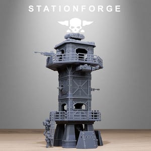 Freeguard Tower Guard | Station Forge 16k Resin Miniatures | 28 mm 32 mm Tabletop Wargaming | Niepomalowane zdjęcie 2