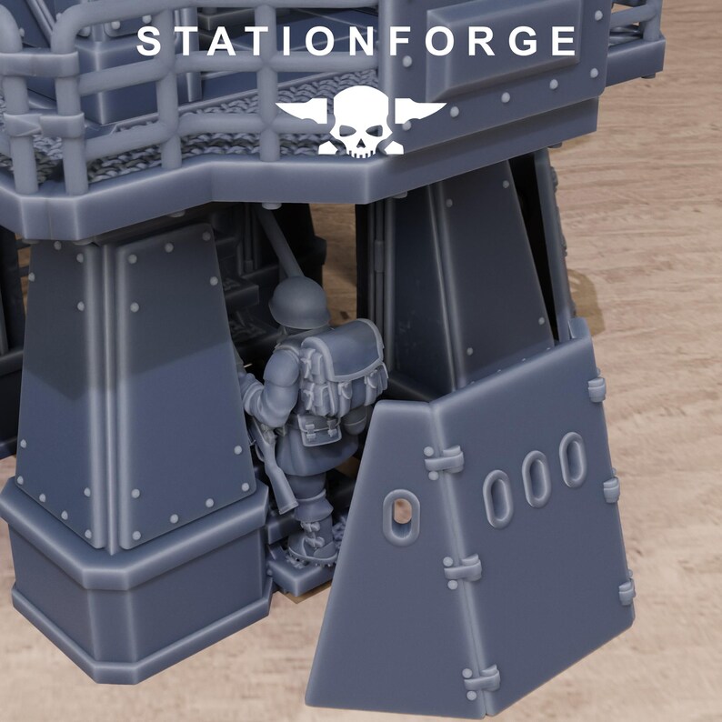 Freeguard Tower Guard | Station Forge 16k Resin Miniatures | 28 mm 32 mm Tabletop Wargaming | Niepomalowane zdjęcie 8