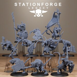 Legacy Rotfang Melee Infantry | Station Forge 16k Resin Miniatures | 28mm 32mm Tabletop Wargaming | Unpainted image 2