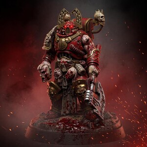 Crimson Butcher | 16k Resin Miniatures | 28mm 32mm Tabletop Wargaming | Unpainted image 1