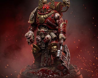 Crimson Butcher | 16k Resin Miniatures | 28mm 32mm Tabletop Wargaming | Unpainted
