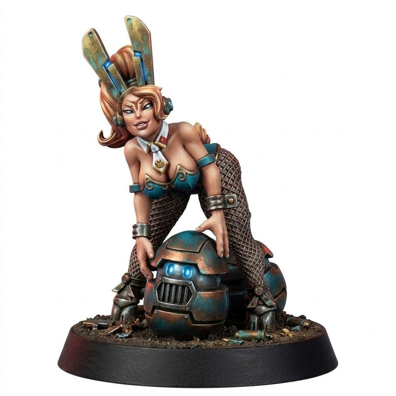 Coalition Easter Bunny | 16k Resin Miniatures | 28mm 32mm Tabletop Wargaming | Unpainted image 1