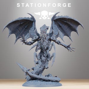 Xenarid Wormaak | Station Forge 16k Resin Miniatures | 28mm 32mm Tabletop Wargaming | Unpainted image 3