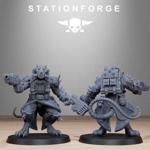 Corrupted Guard Raticus | Station Forge 16k Resin Miniatures | 28mm 32mm Tabletop Wargaming | Unpainted image 8