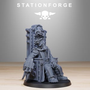 GrimGuard The Fallen Officer / Station Forge Miniature in resina 16k / 28 mm 32 mm Wargaming da tavolo / Non dipinto immagine 3