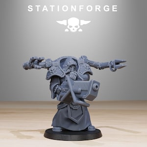 Plünderer-Infanterie (Volatiles) | Station Forge 16k Resin-Miniaturen | 28 mm/32 mm Tabletop-Wargaming | Unbemalt Bild 6