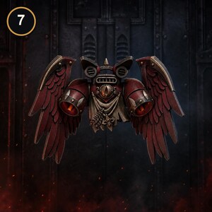 Senhores Carmesins - Mochilas a Jato Aladas #2 - Resina 16k - GreyTide Studio - Sangue / Guerreiros Espaciais / Peças / Jogos de Mesa / Jogos de Guerra / Sombrio imagem 5