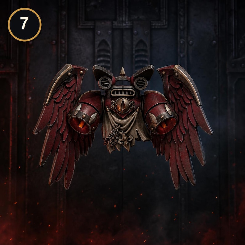 Senhores Carmesins - Mochilas a Jato Aladas #2 - Resina 16k - GreyTide Studio - Sangue / Guerreiros Espaciais / Peças / Jogos de Mesa / Jogos de Guerra / Sombrio imagem 5