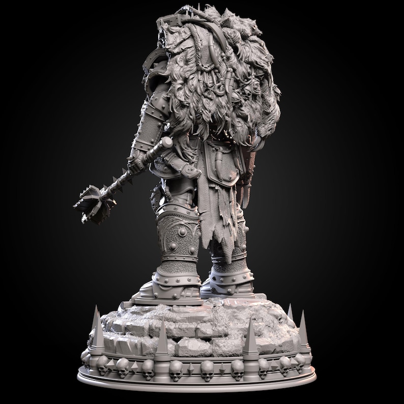 Chaos Prime Malleus Iscariot | 16k Resin Miniatures | 28mm 32mm Tabletop Wargaming | Unpainted image 8