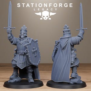 Legacy Thorncrest-Kriegerschar | Station Forge 16k Resinminiaturen | 28 mm/32 mm Tabletop-Wargaming | Unbemalt Bild 6