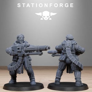 Naves espaciales Grimcorp / Station Forge 16k Miniaturas de resina / 28 mm 32 mm Juegos de guerra de mesa / Sin pintar imagen 5