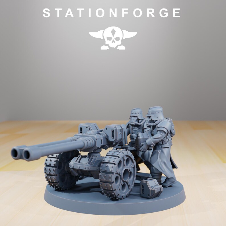 Grimguard Decimators | Miniaturas de resina Station Forge 16k | Jogos de mesa de 28 mm e 32 mm | Sem pintura imagem 7