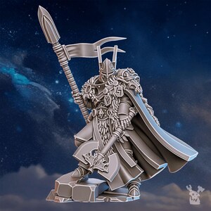 Tribe Warmaster Elza | 16k Resin Miniatures | 28mm 32mm Tabletop Wargaming | Unpainted image 6