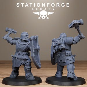 Legacy Solaris Smitebreakers | Station Forge 16k Resin Miniatures | 28mm 32mm Tabletop Wargaming | Unpainted image 14