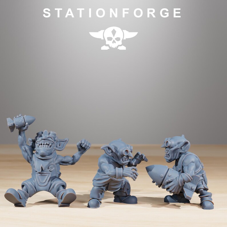 Orks Orkaz Run Rolla | Station Forge 16k Resin Miniatures | 28mm 32mm Tabletop Wargaming | Unpainted image 6