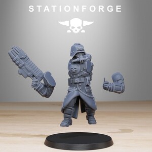 Grimguard Bombardiers | Station Forge 16k Resin Miniatures | 28mm 32mm Tabletop Wargaming | Unpainted image 9