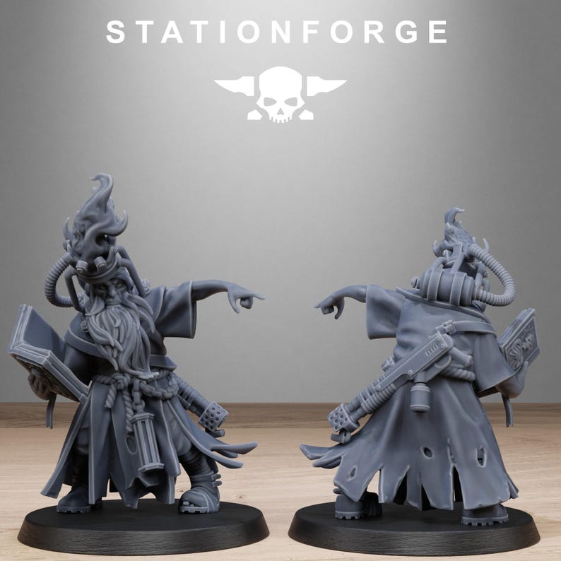 Grimcorp Firers | Station Forge 16k Resin Miniatures | 28mm 32mm Tabletop Wargaming | Unpainted image 10