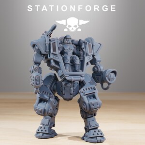 Vaskar Warmech | Station Forge 16k Resin Miniatures | 28mm 32mm Tabletop Wargaming | Unpainted image 3