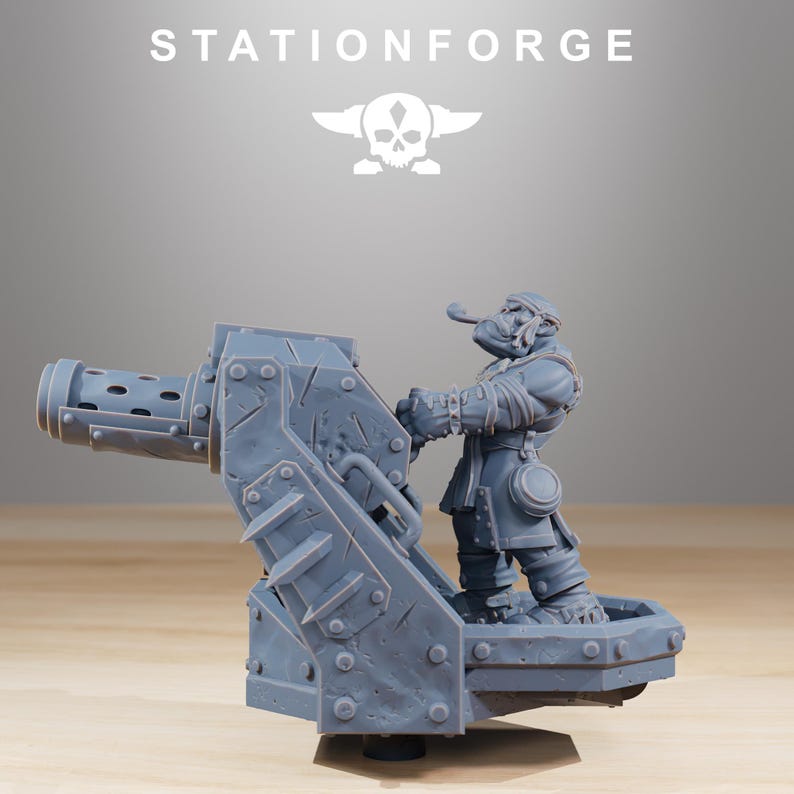 Orks Orkaz Death Mountain | Station Forge 16k Resin-Miniaturen | 28 mm 32 mm Tabletop-Wargaming | Unbemalt Bild 8