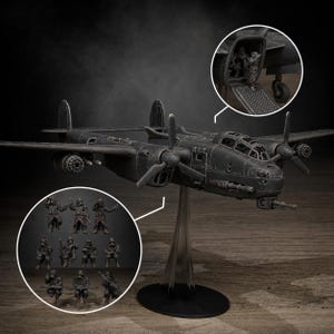 Grimguard Vulture Plane | Station Forge 16k Resin Miniatures | 28 mm 32 mm Tabletop Wargaming | Unbemalt Bild 1