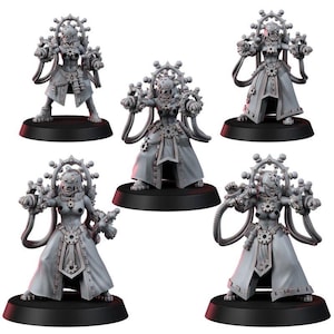Mechanist Electrocasters | 16k Resin Miniatures | 28mm 32mm Tabletop Wargaming | Unpainted image 2