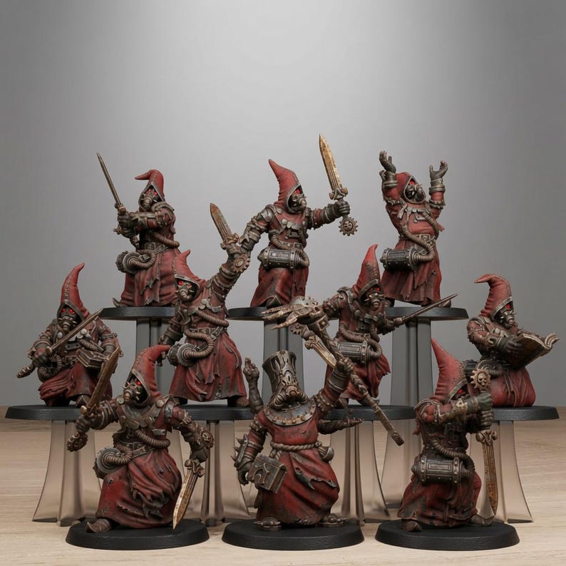 Místicos Carroñeros / Station Forge 16k Miniaturas de Resina / 28 mm 32 mm Juegos de Guerra de Mesa / Sin Pintar imagen 1