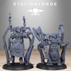 Scavenger Octapods / Miniature in resina 16k di Station Forge / 28 mm 32 mm per wargame da tavolo / Non dipinte immagine 2