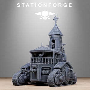 Vodalites Heavy Tank | Station Forge 16k Resin Miniatures | 28mm 32mm Tabletop Wargaming | Unpainted image 5