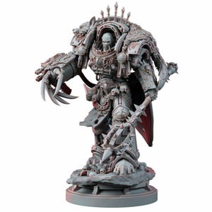 Chaos Prime The Master Of Heresy | 16k Resin Miniatures | 28mm 32mm Tabletop Wargaming | Unpainted image 2