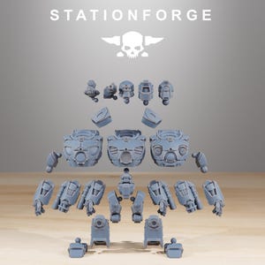 Scavenger Droitex MK3 / Station Forge Miniature in resina 16k / 28 mm 32 mm Wargaming da tavolo / Non dipinte immagine 2