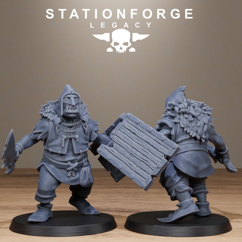 Legacy Chaosvale Hobgoblins | Station Forge 16k Resin Miniatures | 28mm 32mm Tabletop Wargaming | Unpainted image 6