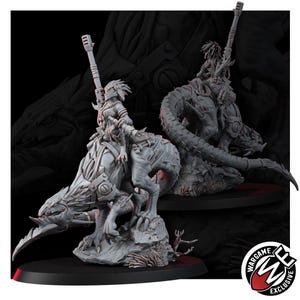 Coalition Krooll Wild Rider | 16k Resin Miniatures | 28mm 32mm Tabletop Wargaming | Unpainted image 5