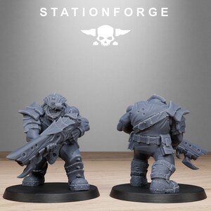 Orks Orkaz Biotech Looters | Station Forge 16k Resin Miniatures | 28mm 32mm Tabletop Wargaming | Unpainted image 4