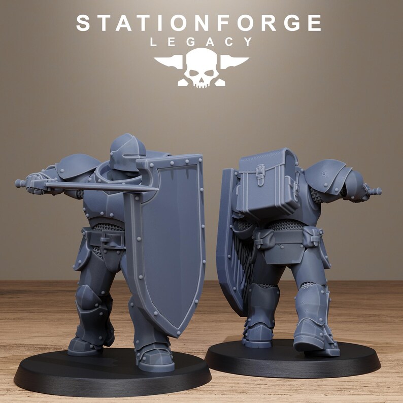 Solaris-Infanterie | Station Forge 16k Resin-Miniaturen | 28 mm/32 mm Tabletop-Wargaming | Unbemalt Bild 10