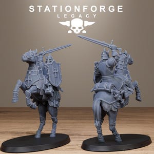 Caballería Legacy Thorncrest / Station Forge 16k Miniaturas de resina / 28 mm 32 mm Juegos de guerra de mesa / Sin pintar imagen 4