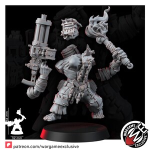 Ork Mad Riders Yoofs With Shootahs | 16k Resin Miniatures | Tabletop Wargaming (Unpainted) image 3