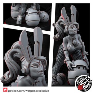 Coalition Easter Bunny | 16k Resin Miniatures | 28mm 32mm Tabletop Wargaming | Unpainted image 3