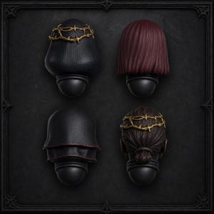 Sisterhood Grimdark Heads – 16K Resin Conversion Bits (Set of 4) image 2