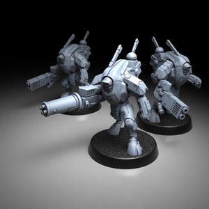 Coalition Stealth Suits Scouts | 16k Resin Miniatures | 28mm 32mm Tabletop Wargaming | Unpainted image 2