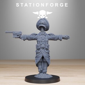 GrimGuard Vogelscheuche | Station Forge 16k Resin-Miniaturen | 28 mm/32 mm Tabletop-Wargaming | Unbemalt Bild 4