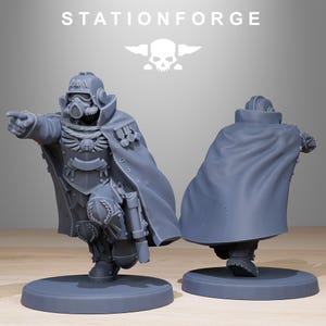 Grimguard Elites | Station Forge 16k Resin Miniatures | 28mm 32mm Tabletop Wargaming | Unpainted image 9