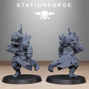 Marcadores de objetivo Grimguard / Miniaturas de resina Station Forge 16k / 28 mm 32 mm Juegos de guerra de mesa / Sin pintar imagen 8