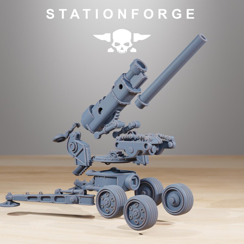 Grimguard Heavy Artillery | Station Forge 16k Resin Miniatures | 28mm 32mm Tabletop Wargaming | Unpainted image 10