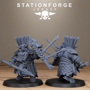 Legacy Chaosvale Infantry | Station Forge 16k Resin Miniatures | 28mm 32mm Tabletop Wargaming | Unpainted image 7