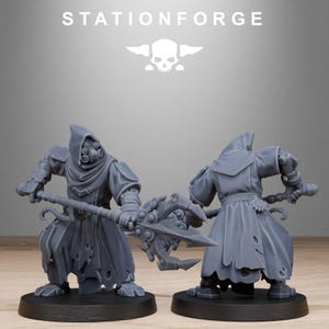 Plünderer-Henker | Station Forge 16k Resin-Miniaturen | 28 mm/32 mm Tabletop-Wargaming | Unbemalt Bild 10