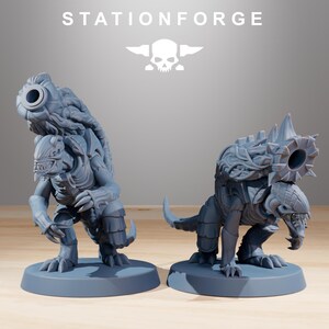 Xenariden-Mörser | Station Forge 16k Resin-Miniaturen | 28 mm/32 mm Tabletop-Wargaming | Unbemalt Bild 3