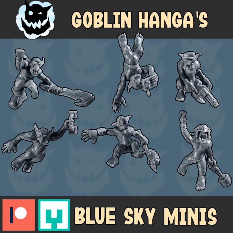 Hangares Goblin - Cenário Orc - Resina 16k - Blue Sky Minis - Orcs / Jogos de Mesa / Wargaming / Grimdark imagem 2