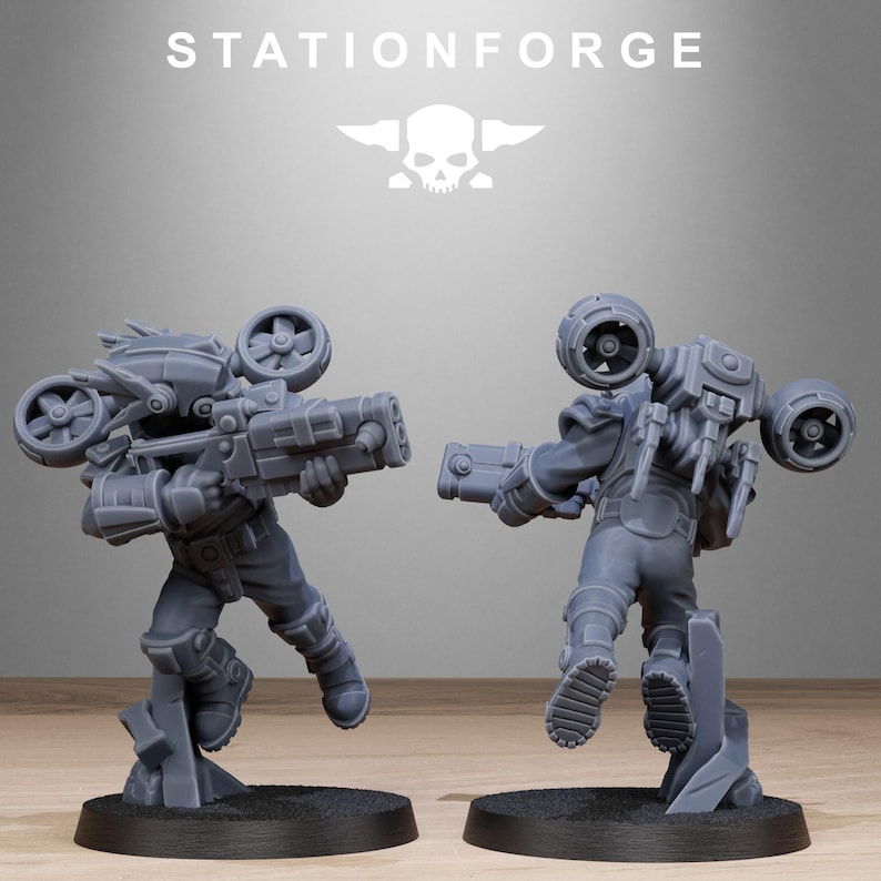 Tarion Skyguards | Station Forge 16k Resin Miniatures | 28mm 32mm Tabletop Wargaming | Unpainted 画像 4